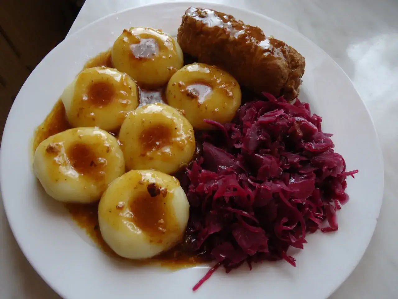 Modra kapusta do klusek śląskich